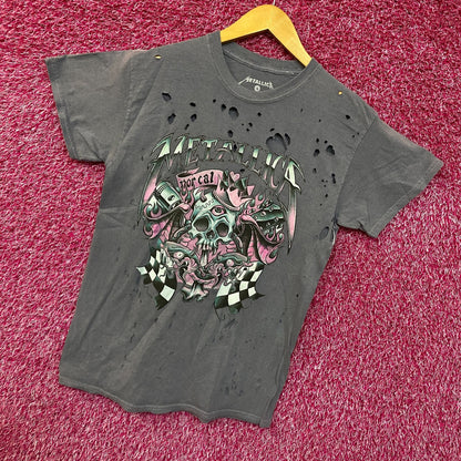 Metallica Norcal distressed purple Rock Tshirt size small