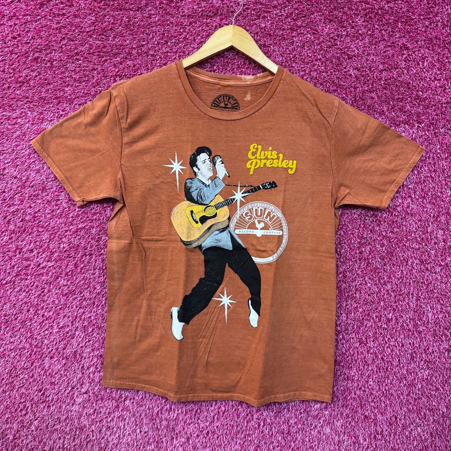 Elvis Presley King of Rock n Roll Sun Record Company Tee M