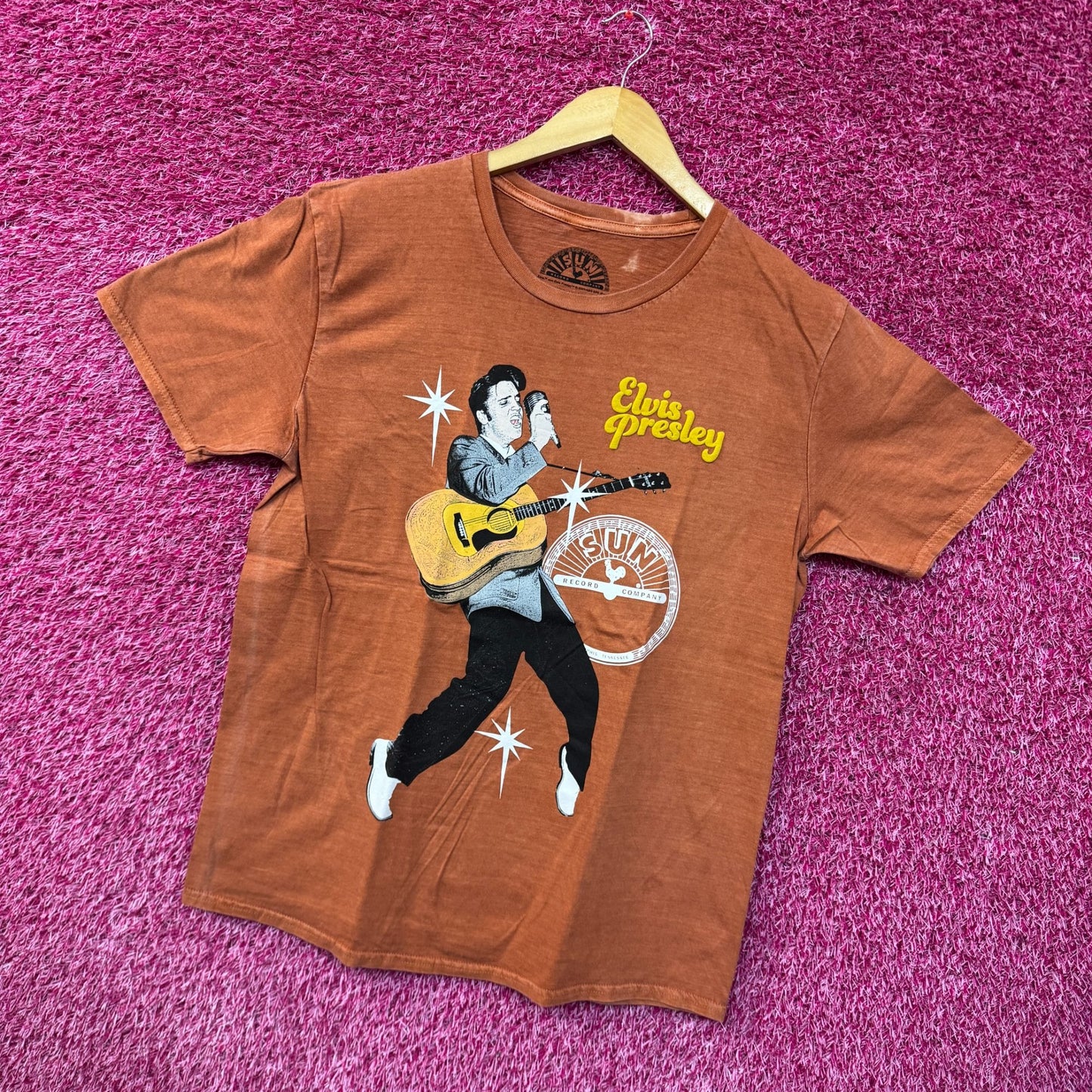 Elvis Presley King of Rock n Roll Sun Record Company Tee M