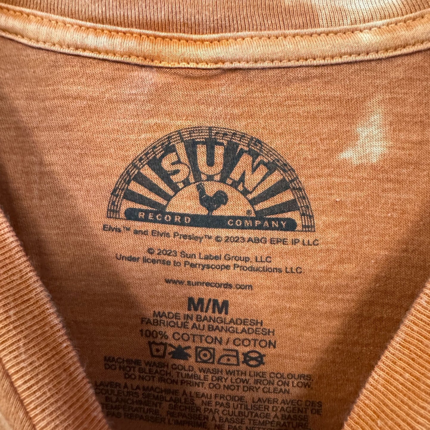 Elvis Presley King of Rock n Roll Sun Record Company Tee M