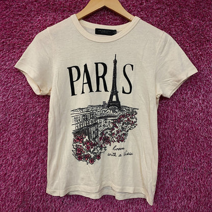 Junk Food Clothing Paris Room with a View Women's Original Tee Small