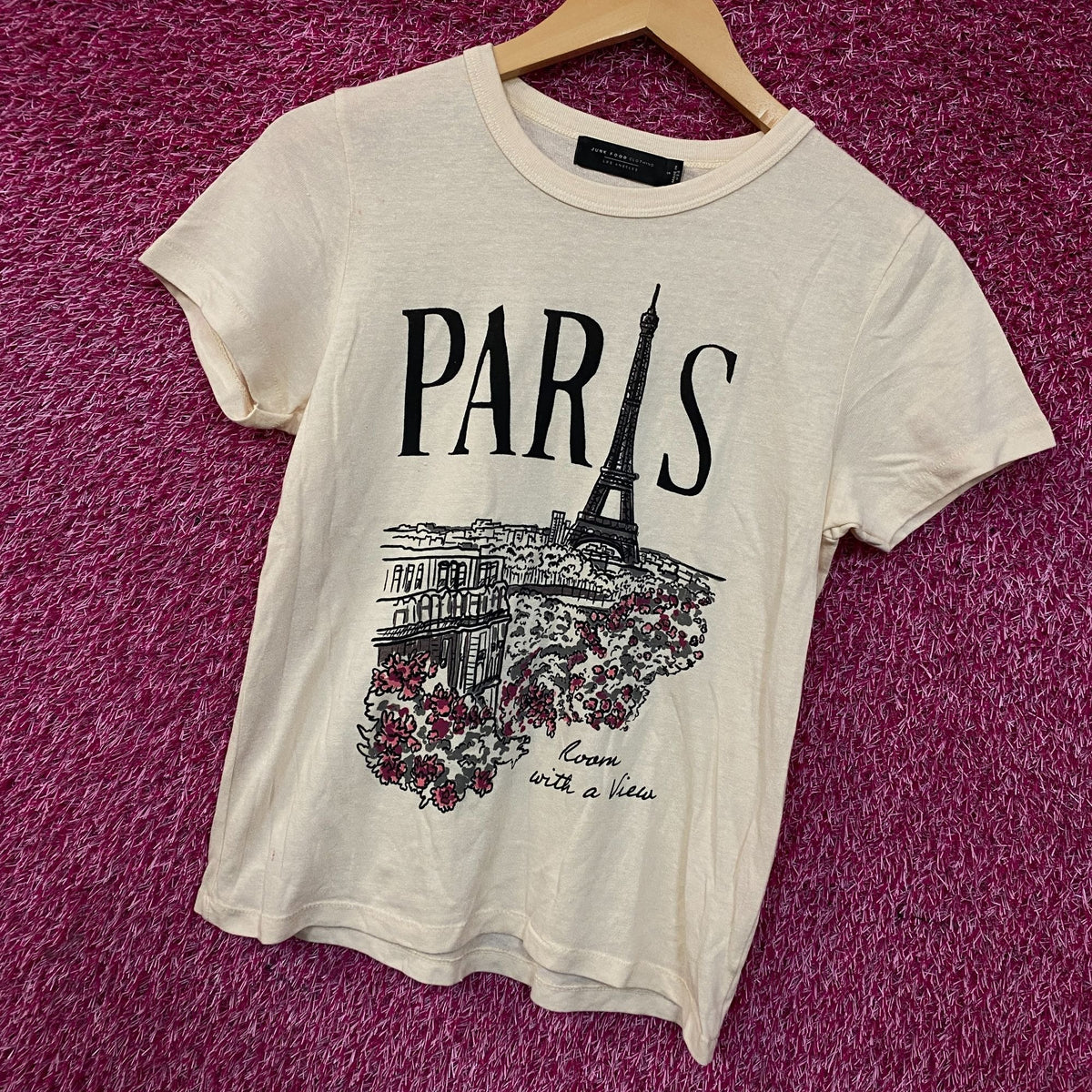 Junk Food Clothing Paris Room with a View Women's Original Tee Small