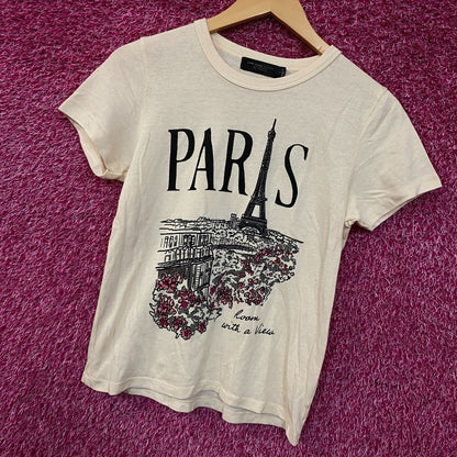 Junk Food Clothing Paris Room with a View Women's Original Tee Small