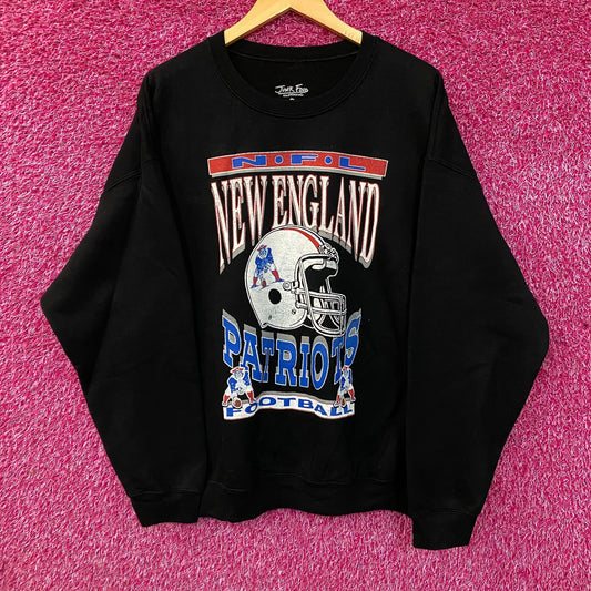 Junk Food Clothing New England Patriots Crewneck Sweatshirt Large