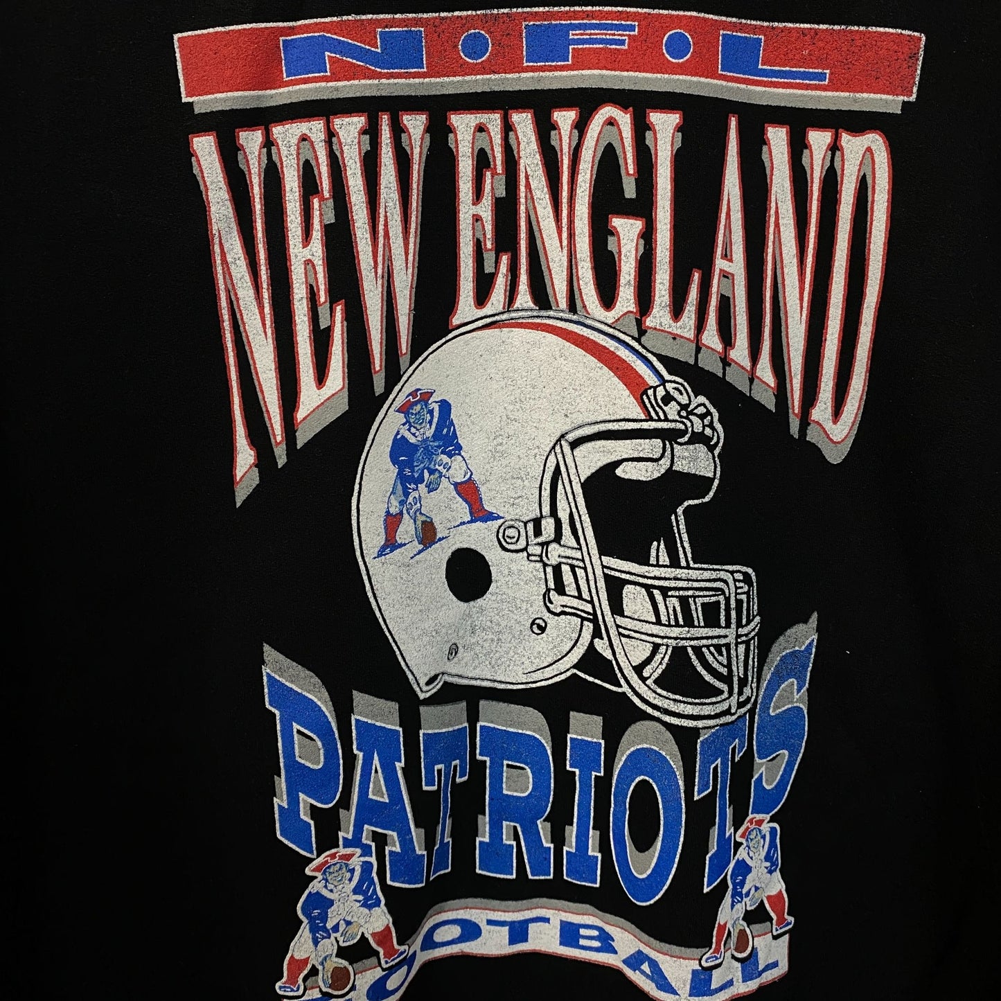 Junk Food Clothing New England Patriots Crewneck Sweatshirt Large