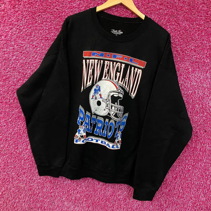 Junk Food Clothing New England Patriots Crewneck Sweatshirt Large