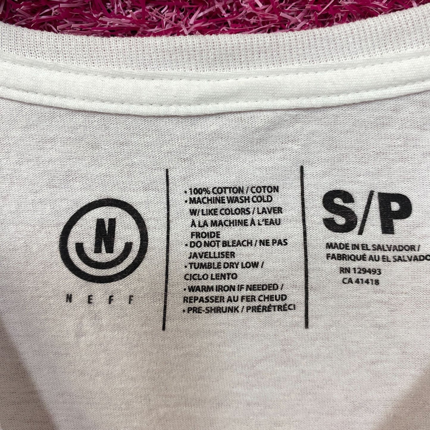 Neff Long Sleeve Donuts Graphic Design T-shirt Small