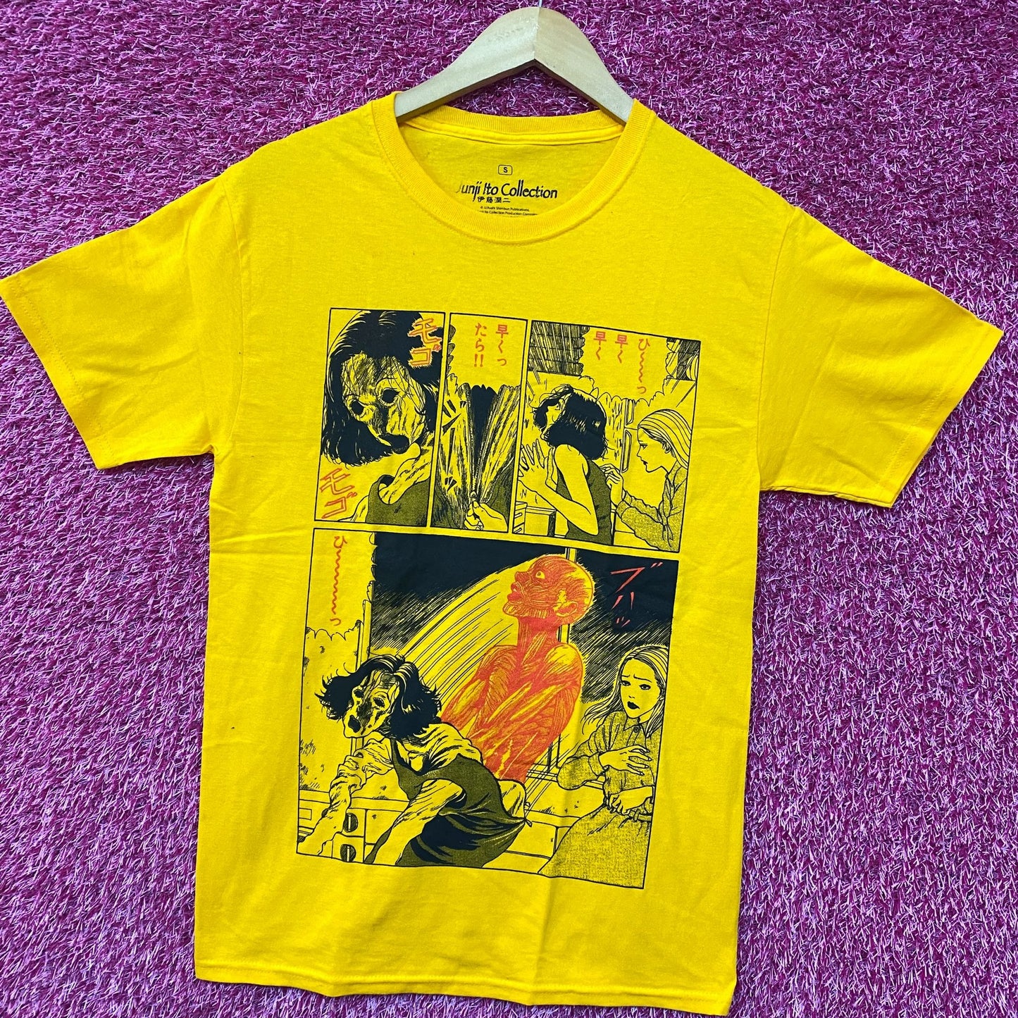 Junji Ito Collection Flesh Colored Horror Manga Panel T-Shirt Small