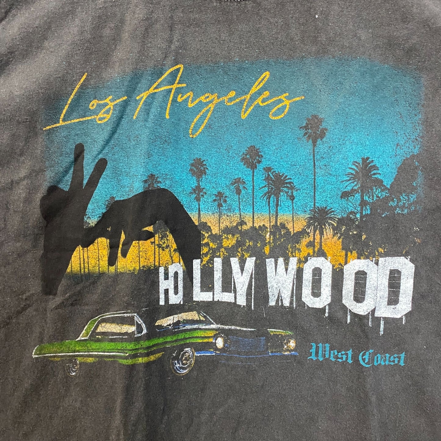 Hollywood West Coastin Pigment Dye Short Sleeve Tee 2XL