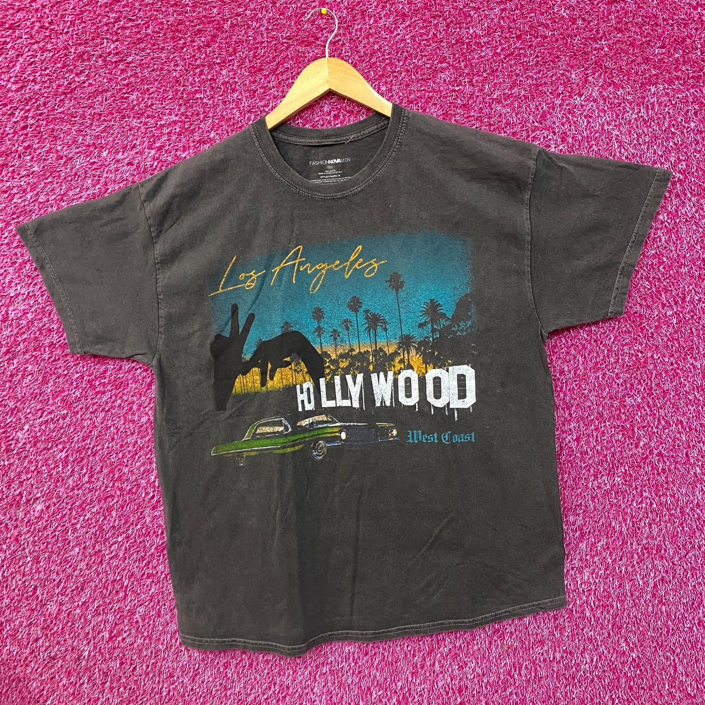 Hollywood West Coastin Pigment Dye Short Sleeve Tee 2XL