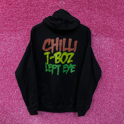 TLC Ohhh On the TLC Tip Airbrush Urban Pop Group Hoodie L
