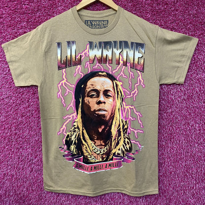 Reason Lil Wayne A Milli Lightning Brown T-Shirt medium Medium