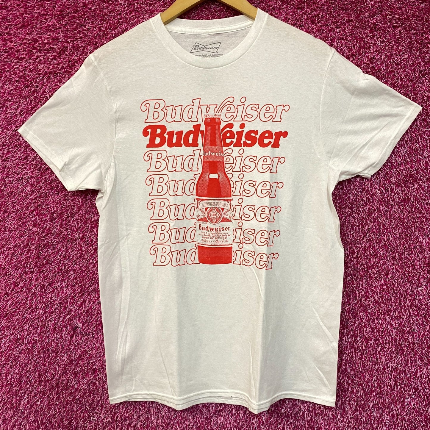Budweiser Beer Graphic Design Promo T-Shirt Medium