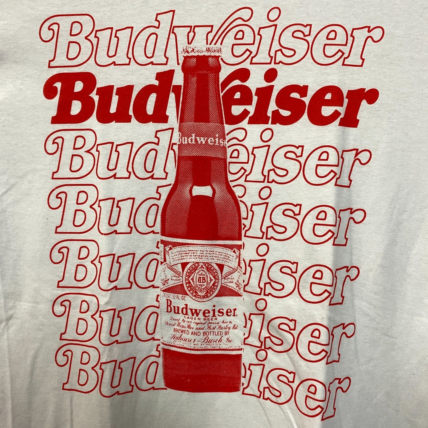Budweiser Beer Graphic Design Promo T-Shirt Medium