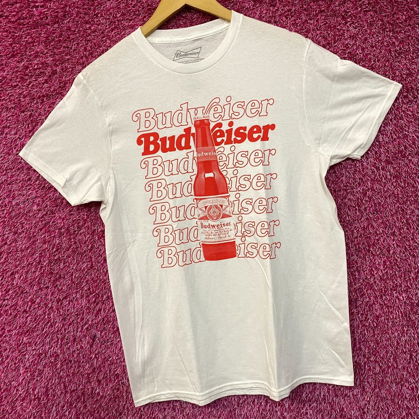 Budweiser Beer Graphic Design Promo T-Shirt Medium