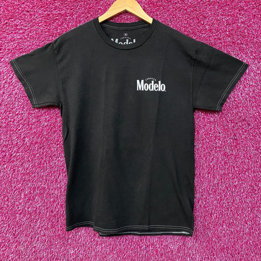 Modelo Especial Cinco de Mayo Art Beer Promo Graphic T-Shirt Medium