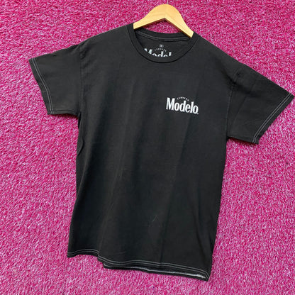 Modelo Especial Cinco de Mayo Art Beer Promo Graphic T-Shirt Medium