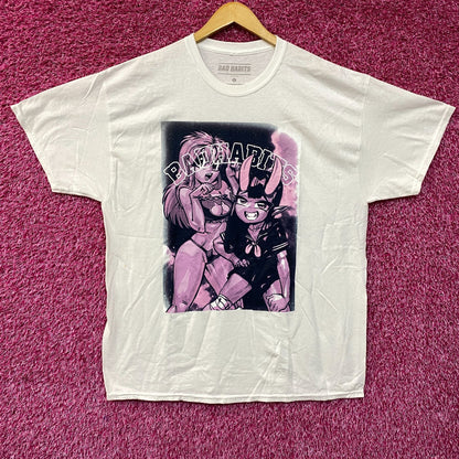 Bad Habit Devil School Girl Waifu Anime T-Shirt Large