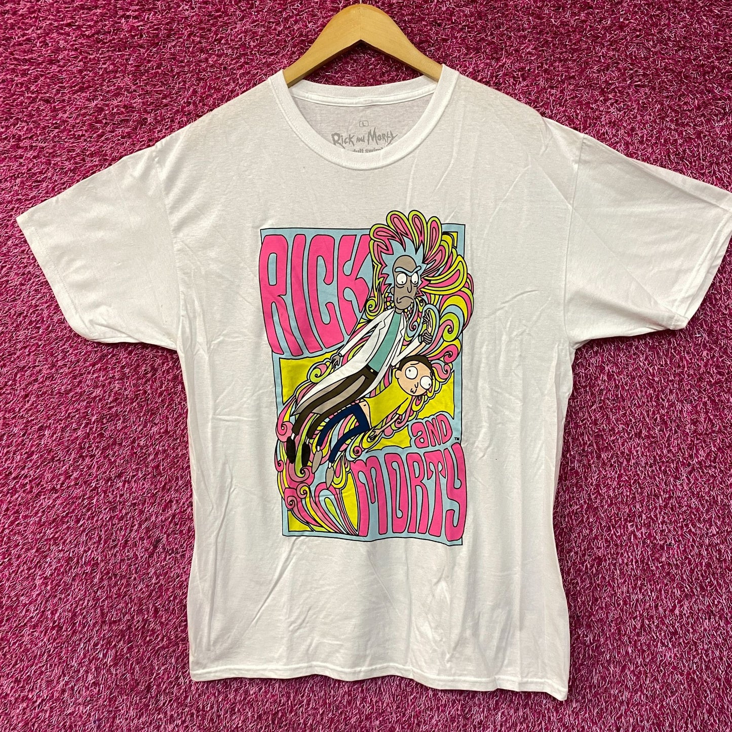 Adult Swim Rick & Morty Acid Trip size Large
