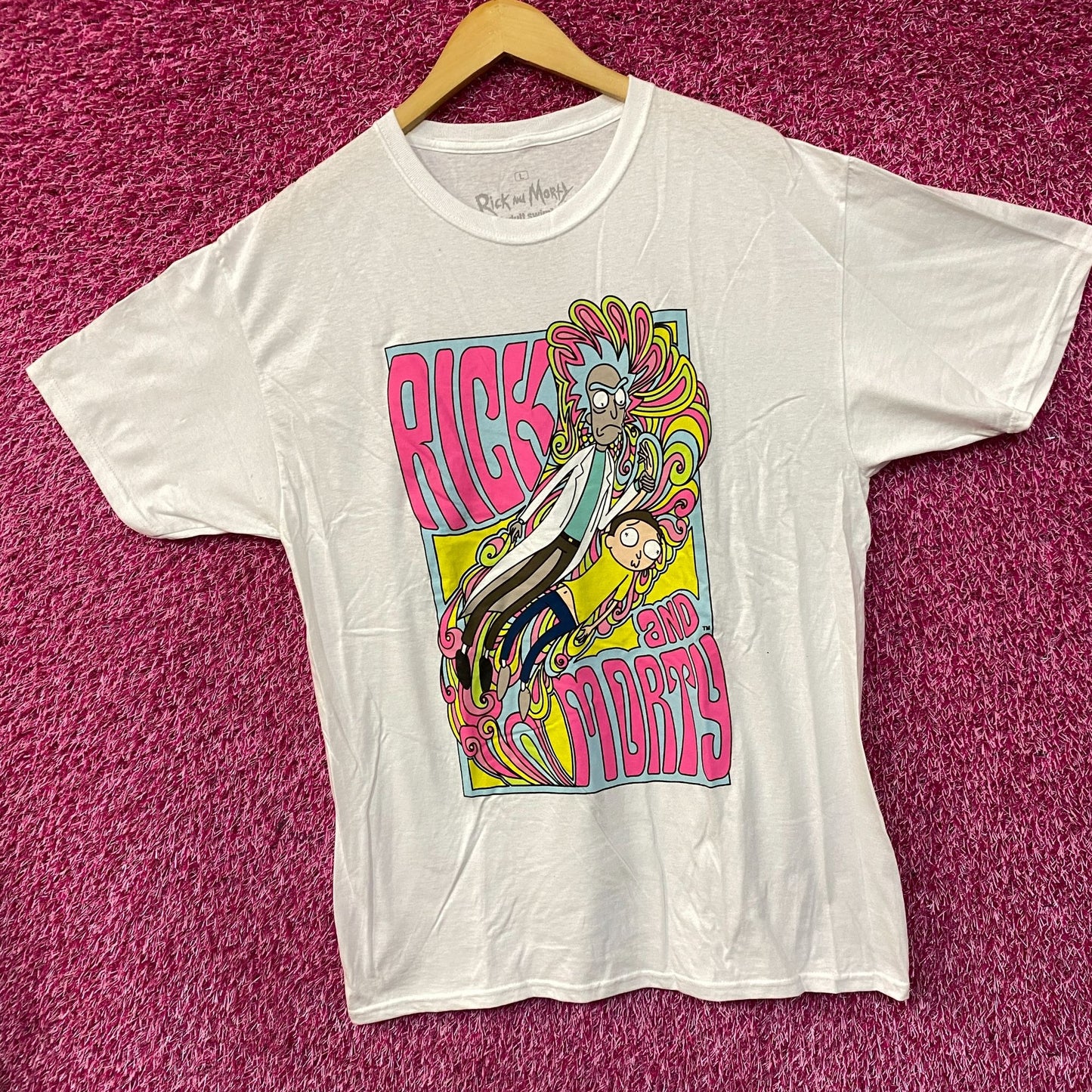Adult Swim Rick & Morty Acid Trip size Large