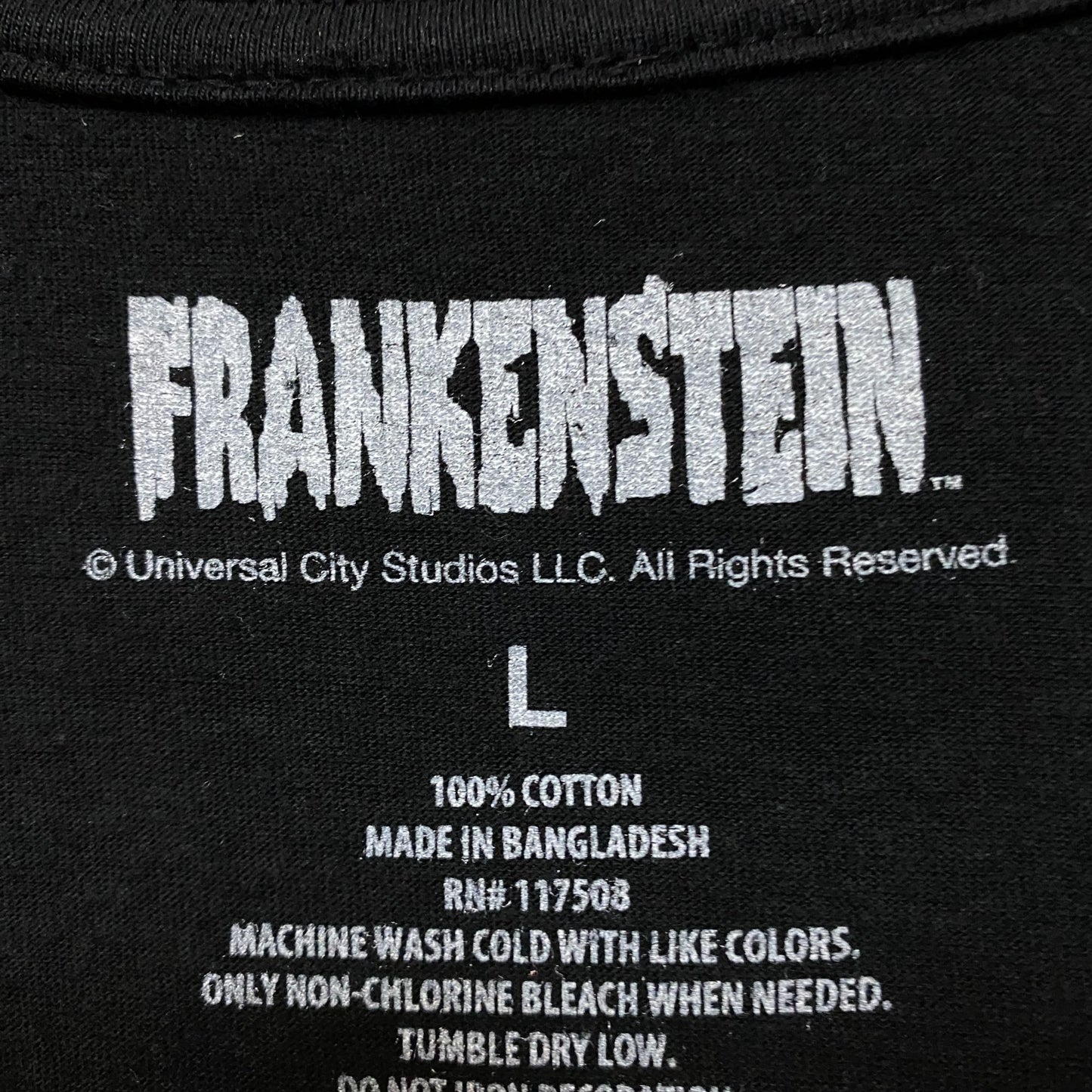 Frankenstein Universal Studios Monster Horror Movie Tee L
