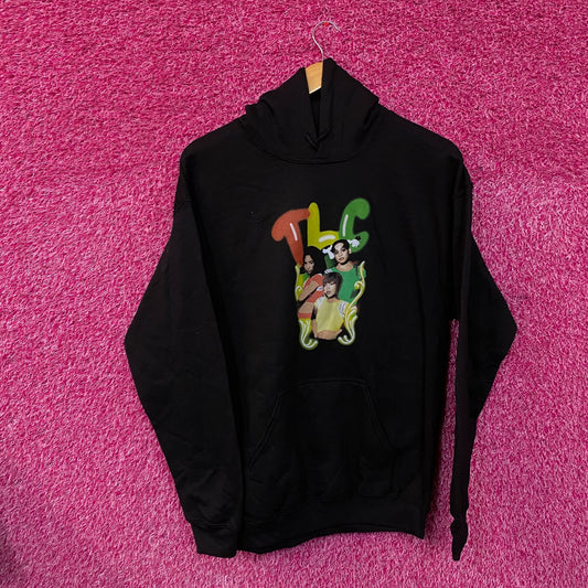 TLC Ohhh On the TLC Tip Airbrush Urban Pop Group Hoodie M