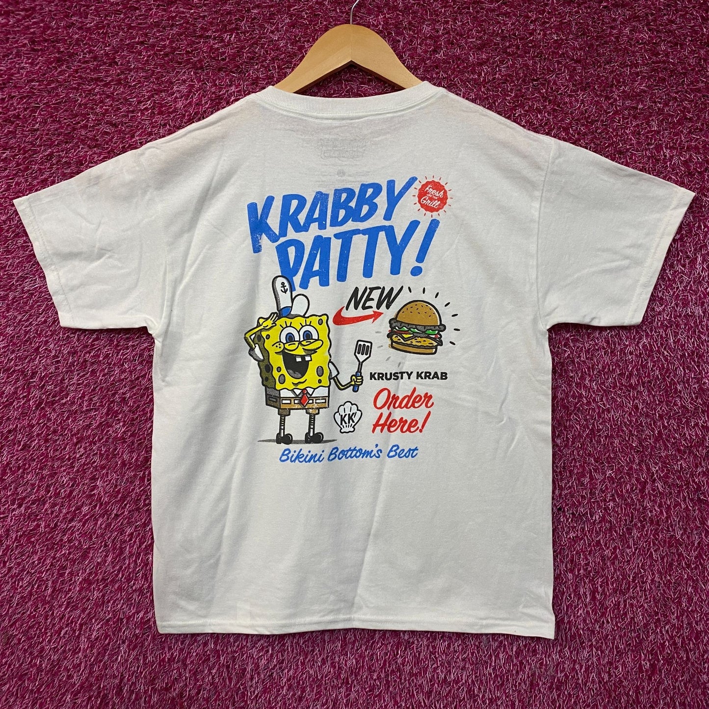 Nickelodeon SpongeBob SquarePants Krabby Patty Graphic T-Shirt Large