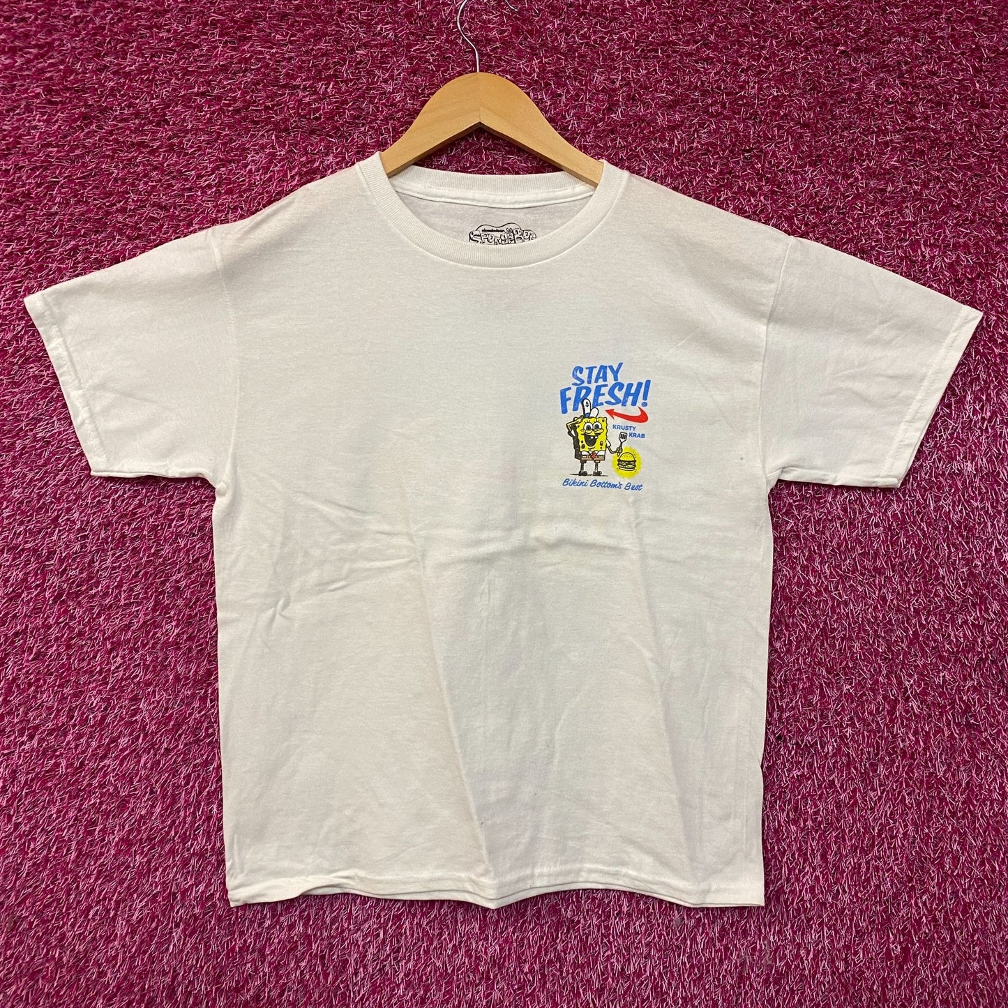 Nickelodeon SpongeBob SquarePants Krabby Patty Graphic T-Shirt Large