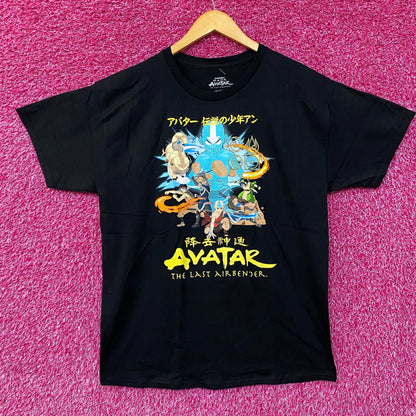 Avatar The Last Airbender Four Elements Team Avatar Graphic T-Shirt large