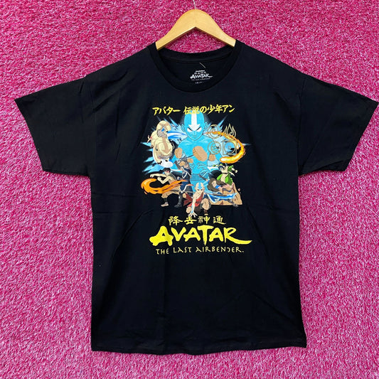 Avatar The Last Airbender Four Elements Team Avatar Graphic T-Shirt large