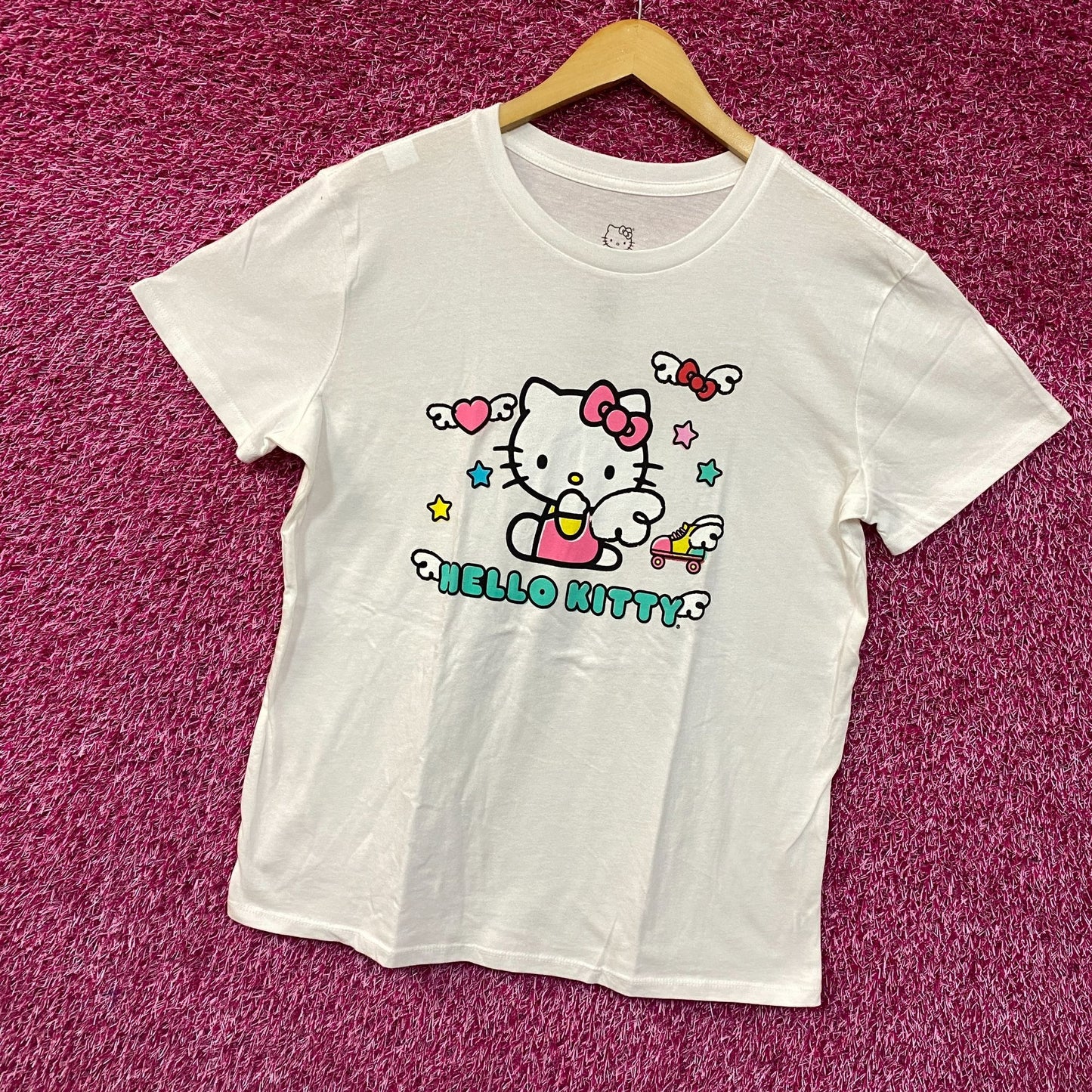 Sanrio Hello Kitty Angel Wings Graphic T-Shirt Small