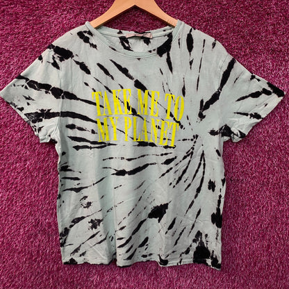 Junk Food Clothing Take Me To My Planet Tie-Dye Graphic Tee Medium