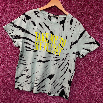 Junk Food Clothing Take Me To My Planet Tie-Dye Graphic Tee Medium