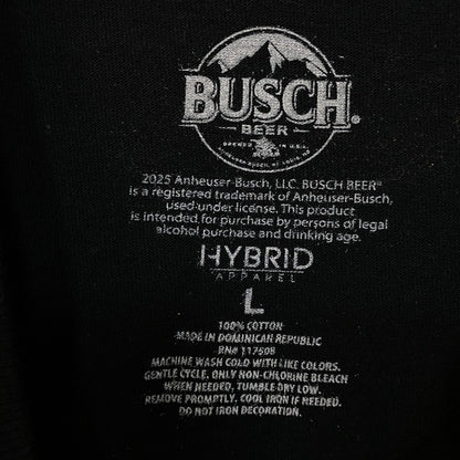Busch Beer "Brewed in the USA" Cowboy Mustang Busting T-Shirt Large
