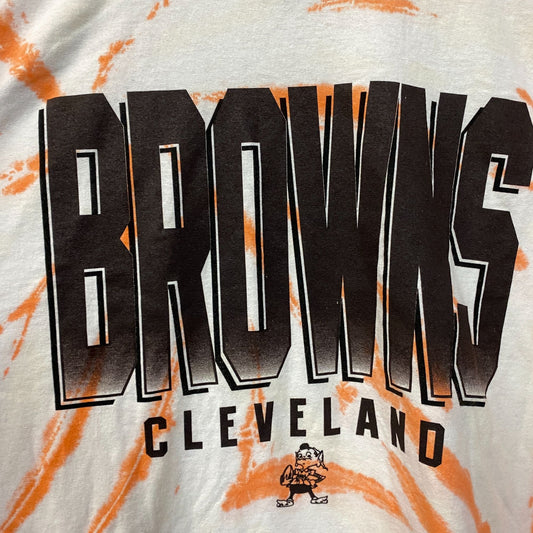 NFL Franchise AFC North Cleveland Browns Tie-Dye Long Sleeve Large