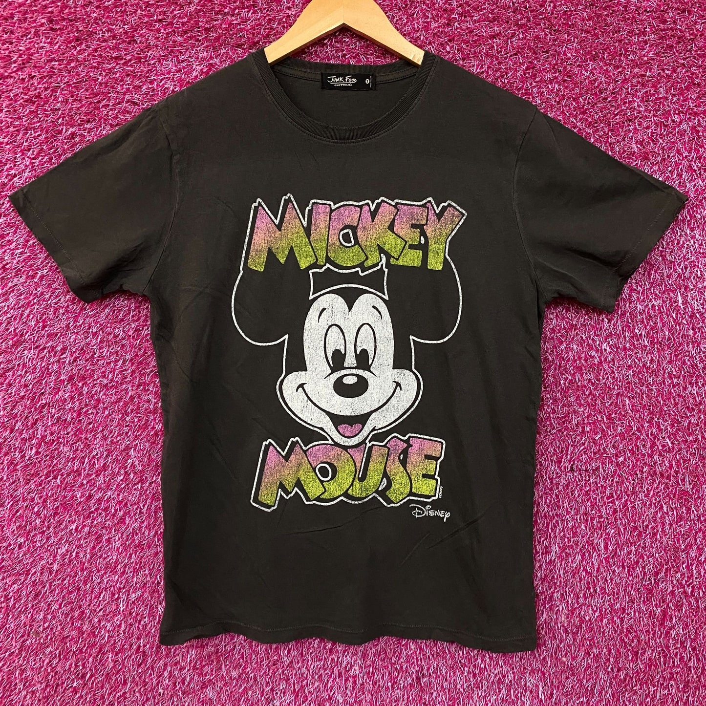 Junk Food x Disney Retro Mickey Mouse Graphic Women's T-Shirt Medium