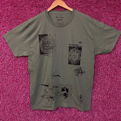 Rick and Morty Adult Swim Graphic T-Shirt Large