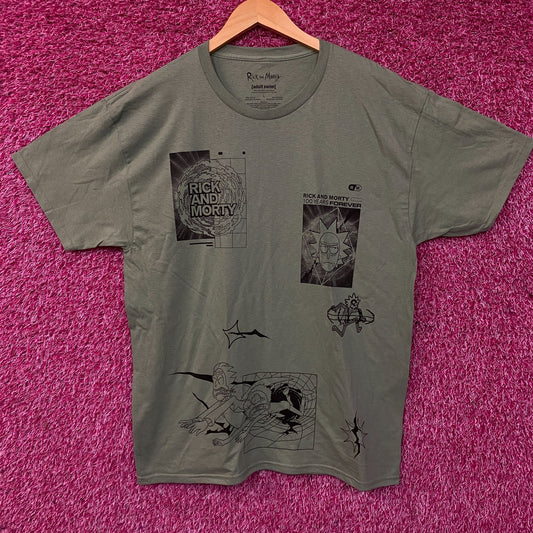 Rick and Morty Adult Swim Graphic T-Shirt Large