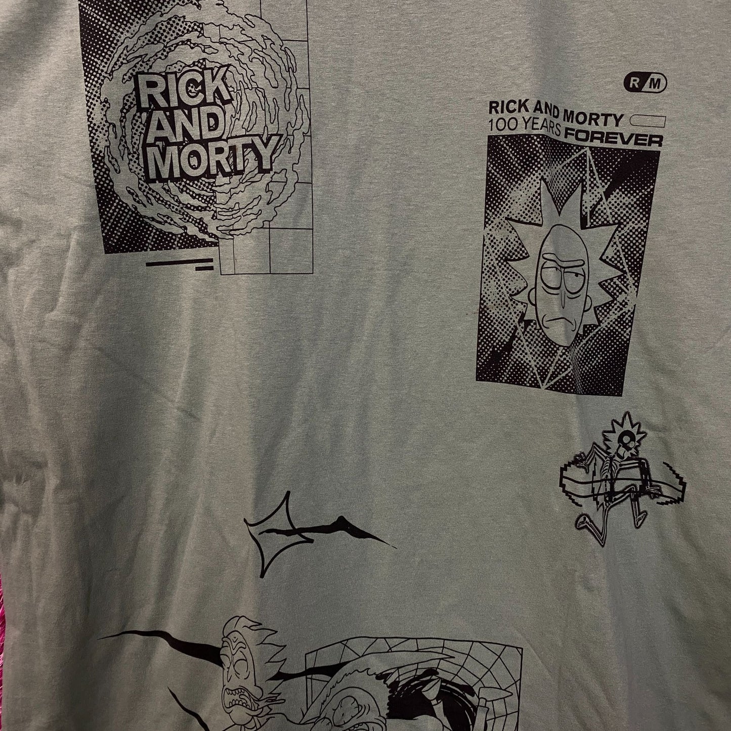 Rick and Morty Adult Swim Graphic T-Shirt Large