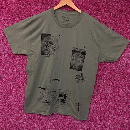 Rick and Morty Adult Swim Graphic T-Shirt Large