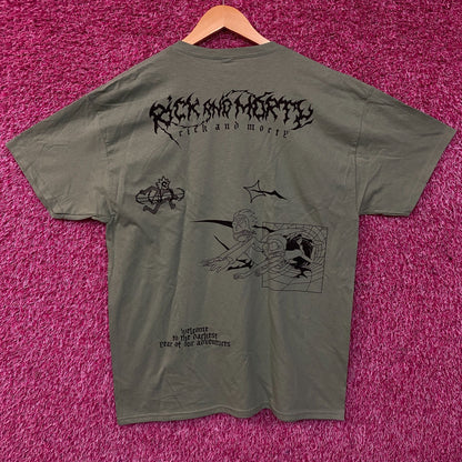 Rick and Morty Adult Swim Graphic T-Shirt Large
