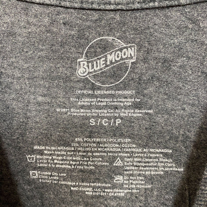 Luv Blue Moon Beer Distressed Logo T-Shirt Small