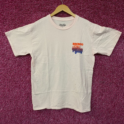 Junk Food Ford Bronco 4-Wheel-Drive Pink Graphic T-Shirt Small