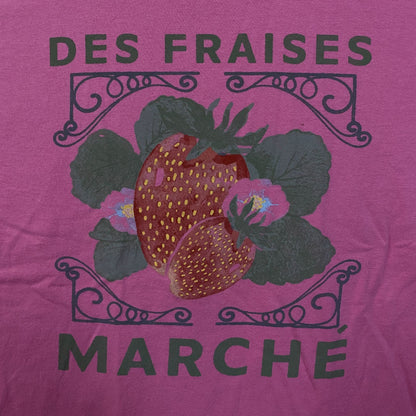 Junk Food Des Fraises Marché Cute Graphic T-Shirt Large
