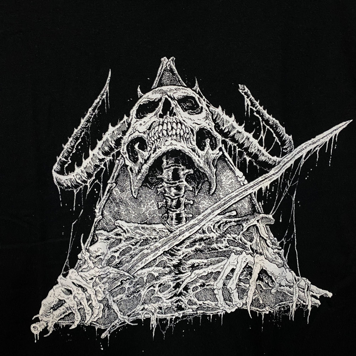 Demon Rising from Hell Tshirt Size Small