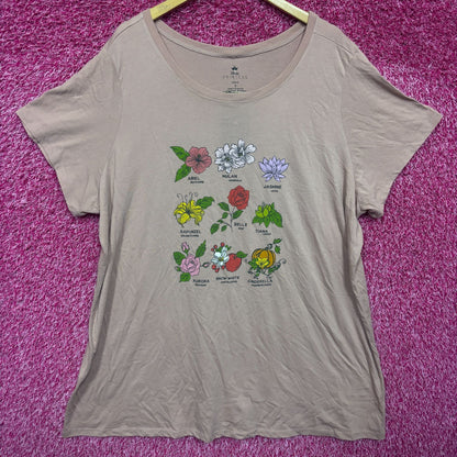 Disney Princess Flower women’s plus size T-shirt 5