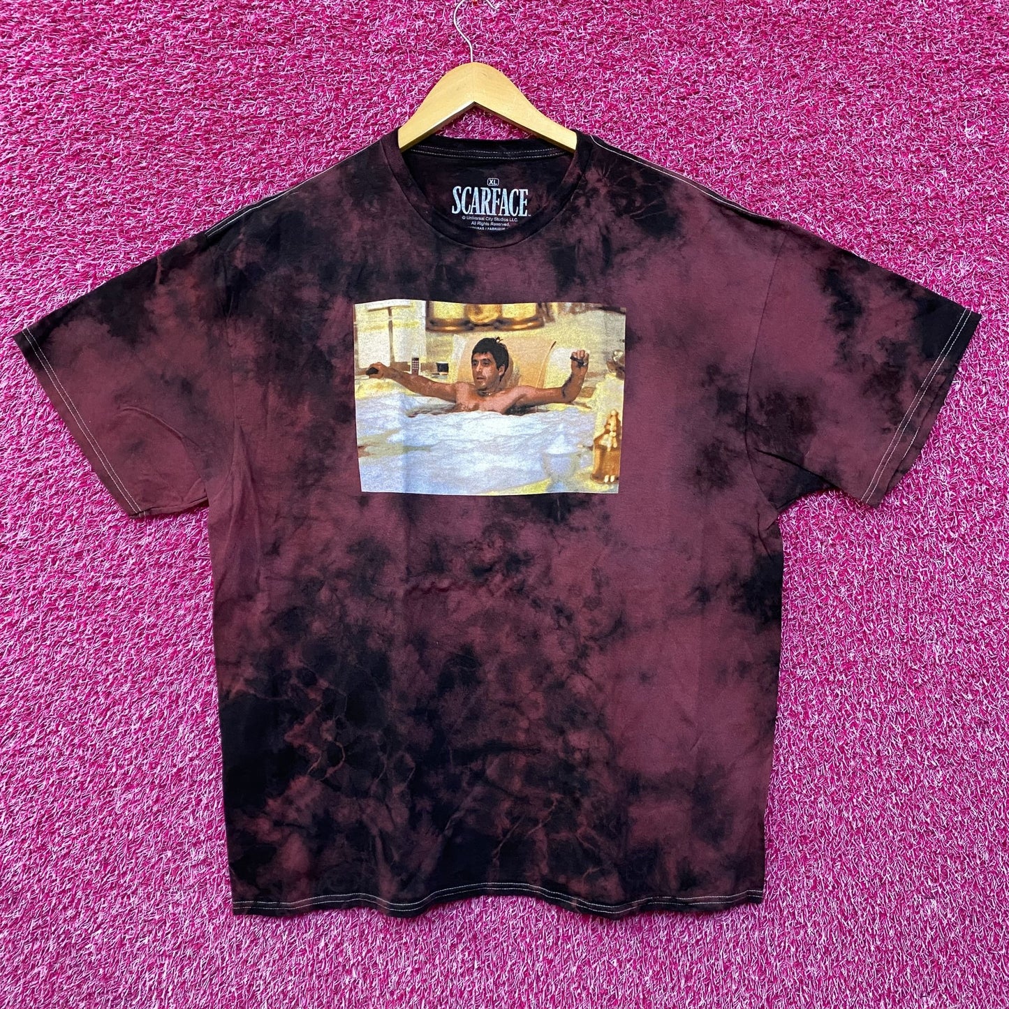 Scarface Tony Montana Film Promo Tie Dye Tshirt size XL