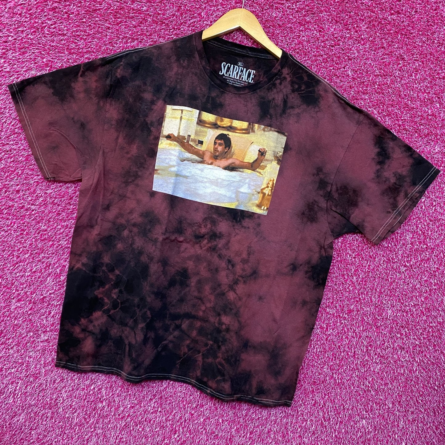Scarface Tony Montana Film Promo Tie Dye Tshirt size XL