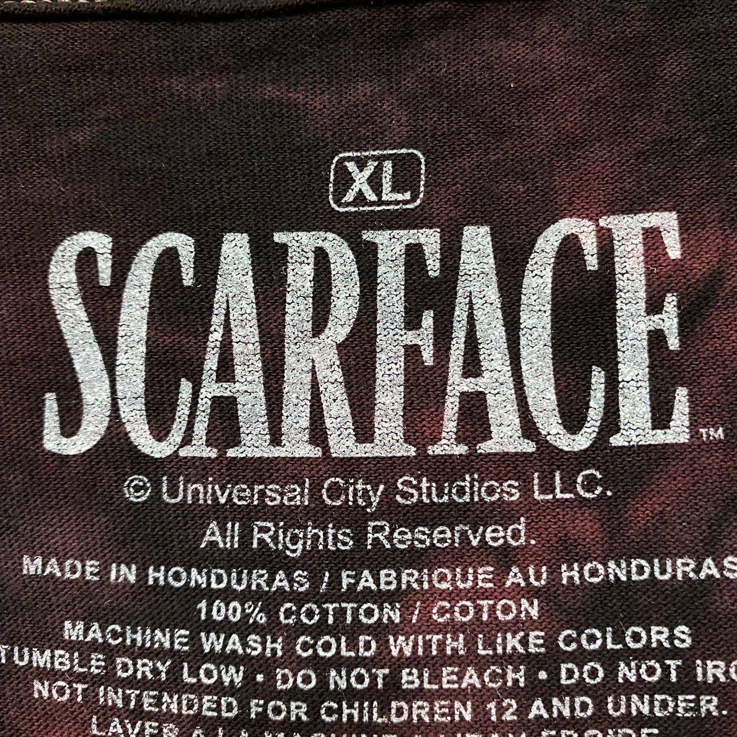 Scarface Tony Montana Film Promo Tie Dye Tshirt size XL