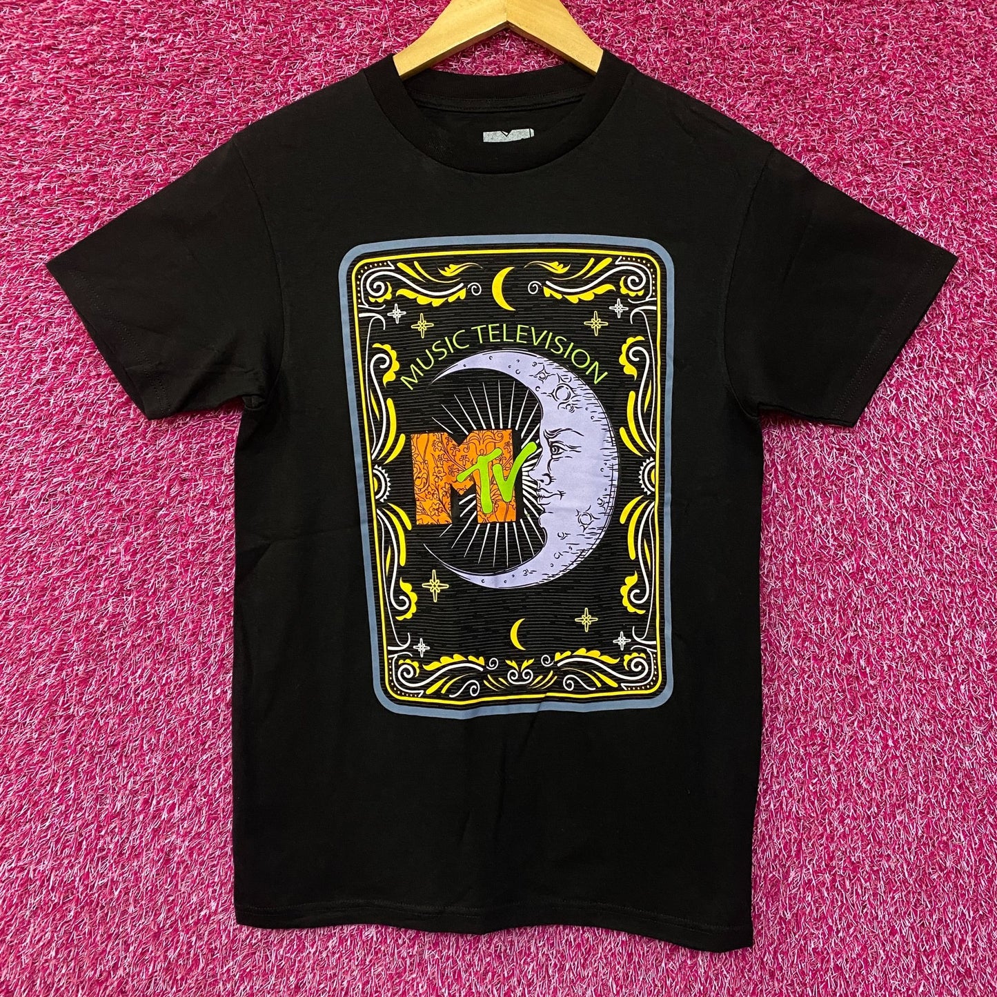 MTV Music Television Tarot Card Crescent Moon T-Shirt Small